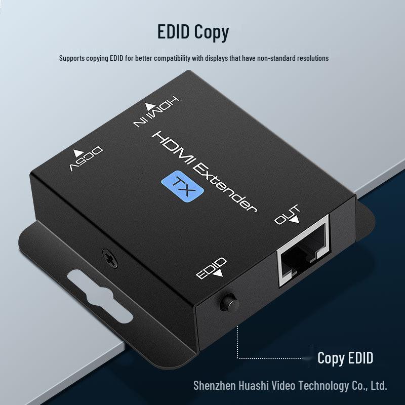 60m HDMI Ethernet Cable Extender 1080P HD Video, Zero Latency, POC Ethernet Transmission