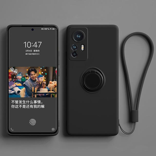 

Luxury Magnetic Silicone Case For Xiaomi Mi 13T 12T 14T Redmi Note 14 13 Pro 12 11S 12C 13C POCO X7 X6 X5 Ring Holder Cover Redmi Note14pro plus&Case & Strap