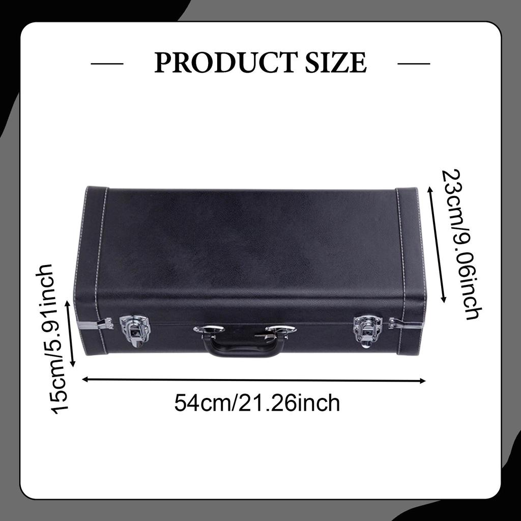 Trumpet Case Protective Professional Portable for BB Horn Storage Box Carrying Case Musical Instrument Accessory for Performance