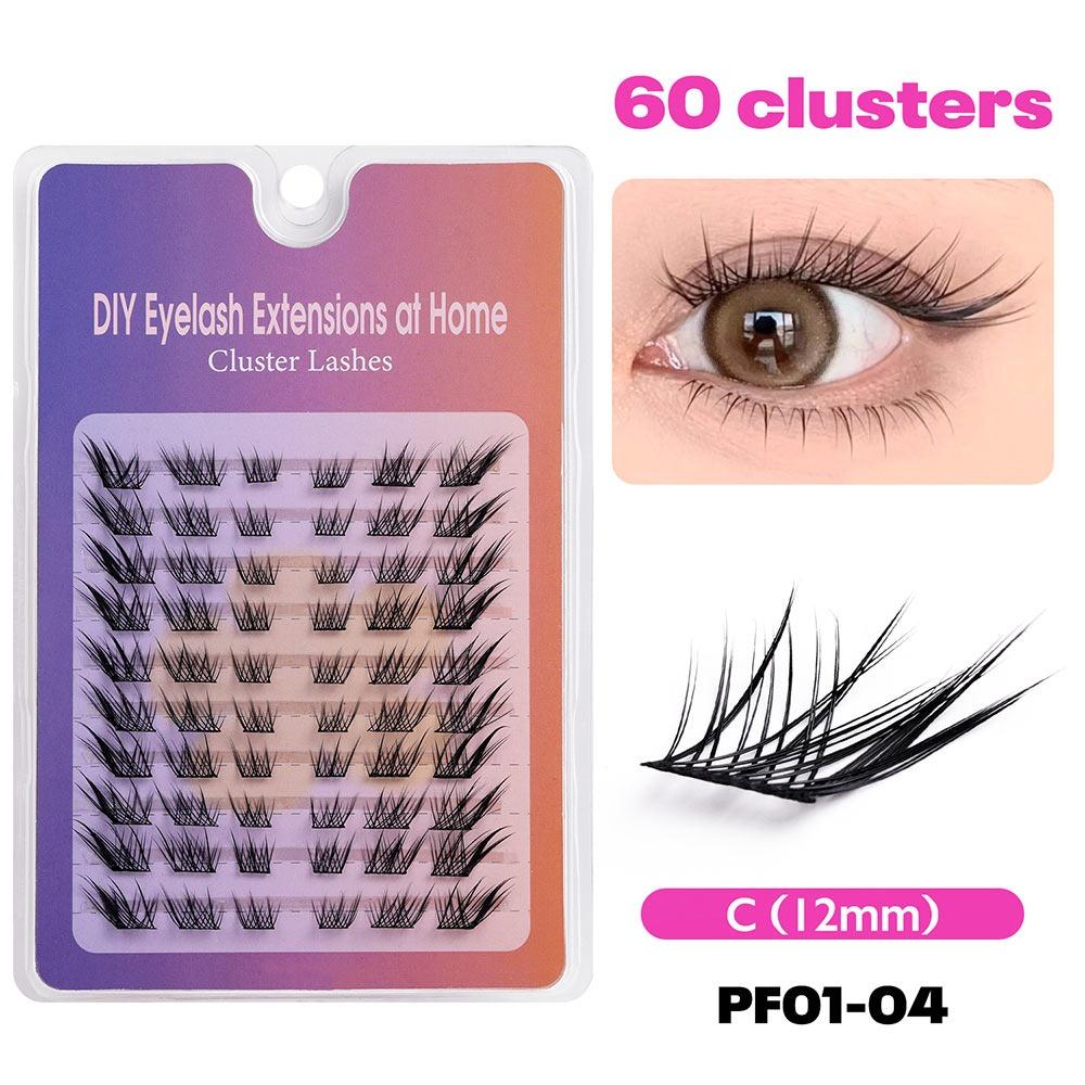 Anime Lash Clusters Spiky Cluster Eyelash Extensions Volume Individual Lashes  DIY At Home