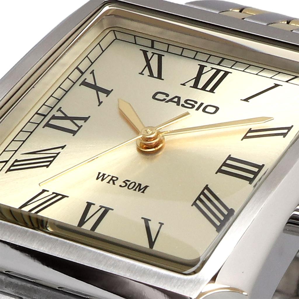 Casio Standard Analog Silver X Gold Metal Band Watch, Men's MTP-B190SG-9BV