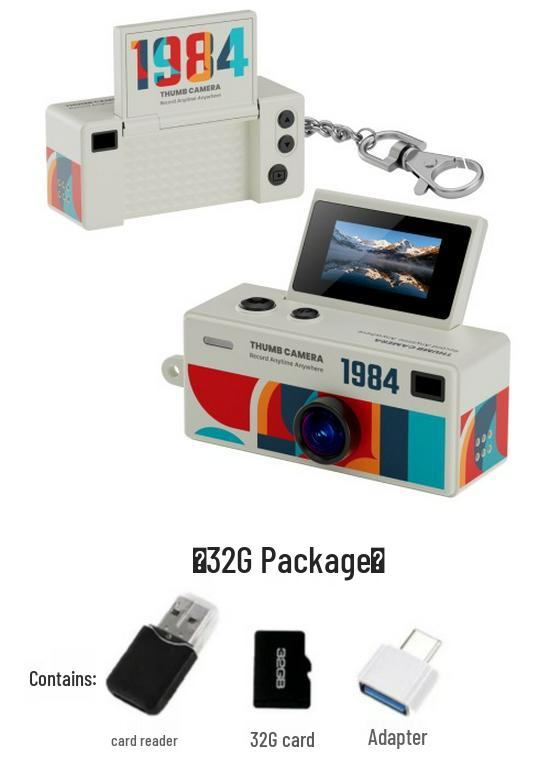 G62 Portable HD Flip Screen Camera: Thumb-Sized, Backpack Pendant for Students & Parties