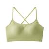 Cross beautiful back underwear women's summer thin collection integrated with chest pad tube top seamless sexy big halter bra
