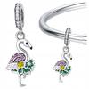Charms Flamingo Pendant Bead Pr 925 Colorful Bird Zirconia Beads