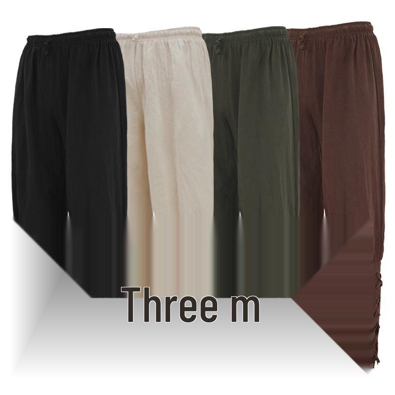 2025 Herren Mittelalter Gestreifte Piraten Leggings Cosplay Hose