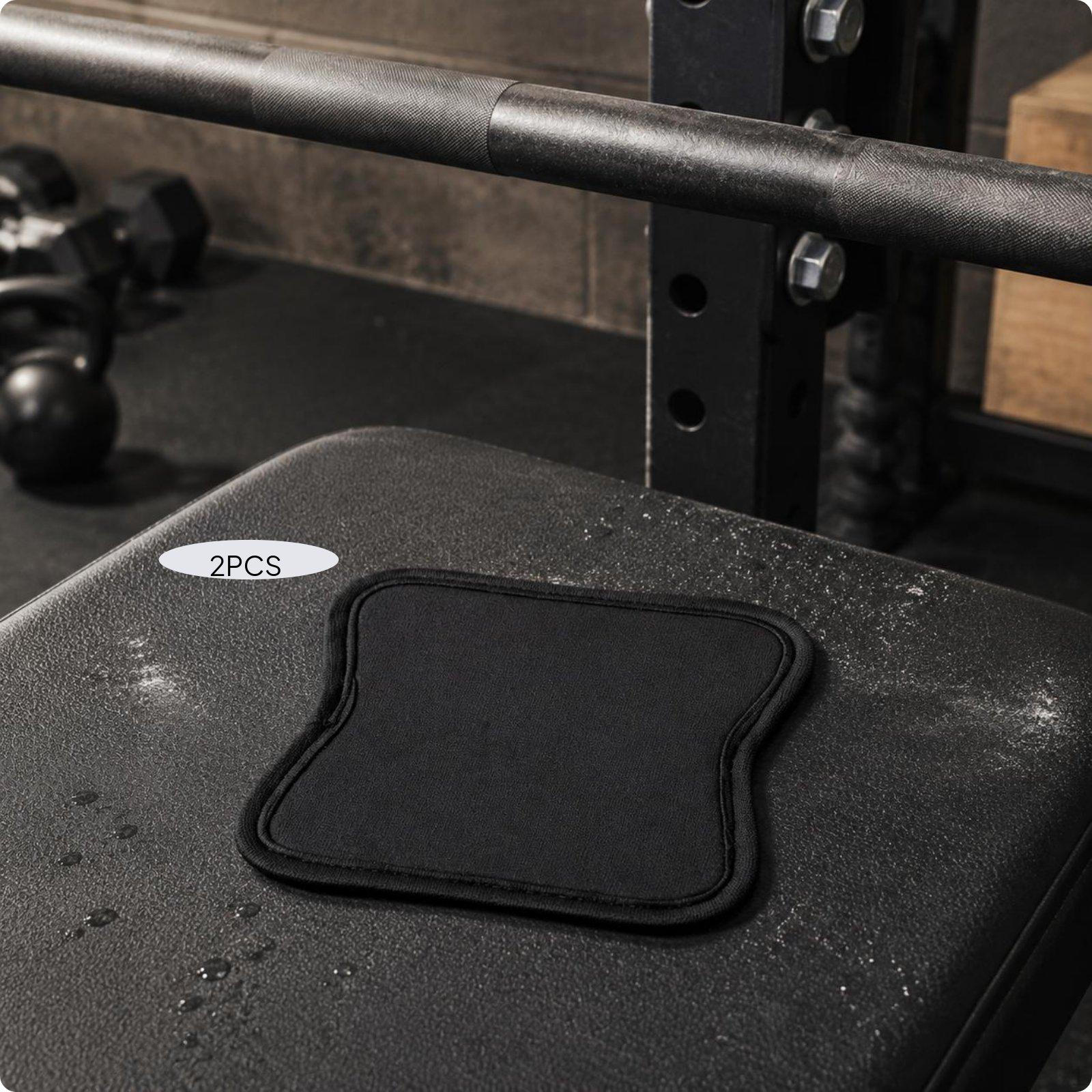 Weightlifting Grip Pads AntiSlip Hand Callus Protection Neoprene Pad for Black Grip Pad 2-pack