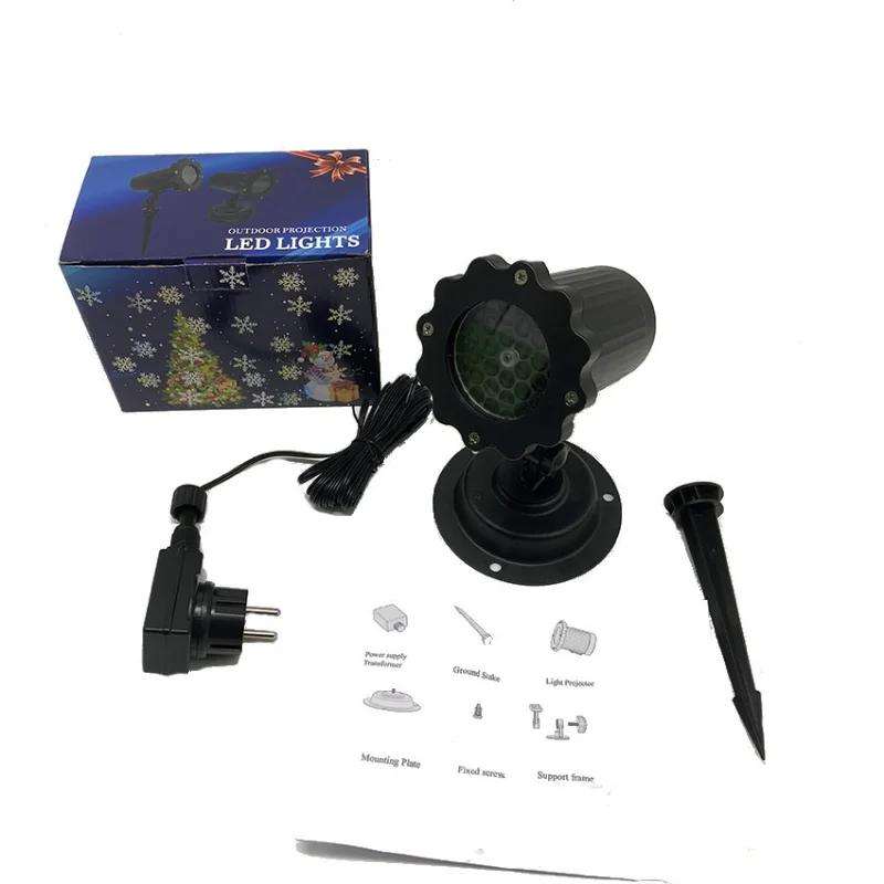 Snowstorm Snowflake Projection Light Landscape Lights Waterproof Lawn Light Christmas Decoration Outdoor Pattern Lights