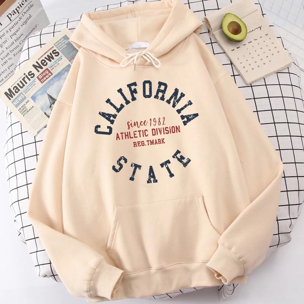 

Женская толстовка с длинными рукавами с 1982 года, Калифорния, штат, улица, буква, ретро, ​​модная забавная духовная одежда, новинка, графика