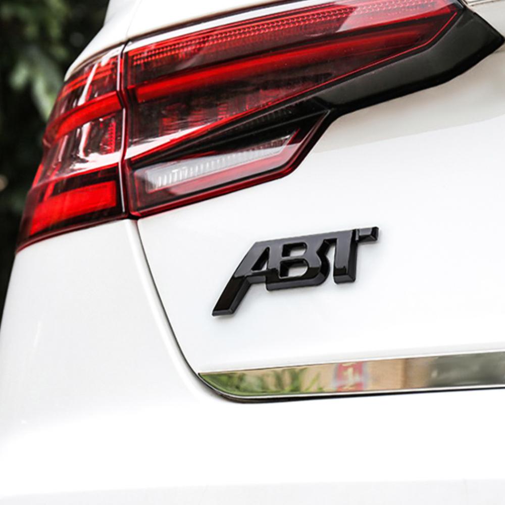 3D Metal ABT Letters Car Styling Body Trunk Badge Stickers Emblem Decal For Hot Sline A1 A2 A3 A4 B8 A5 A6 Q3 Q5 Q7 Accessories