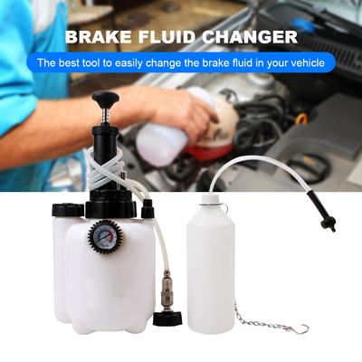 Outil de remplacement de pot d'huile de frein manuel pour voiture 3L Purgeur de frein automatique Grande capacité Changeur d'huile hydraulique Pour purge de frein Ki