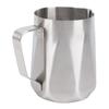 Milchaufschäumkännchen 304 Edelstahl Professionell Spitz Ausgießer Rautenmuster Kaffee Latte Art Kännchen für