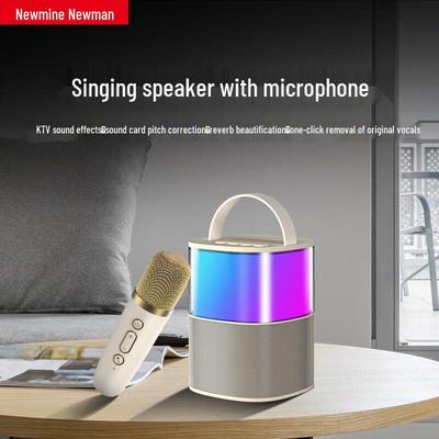 NEWMINE MC-600 Portable Bluetooth Karaoke Speaker with Mic CN Plug (adapter Included)