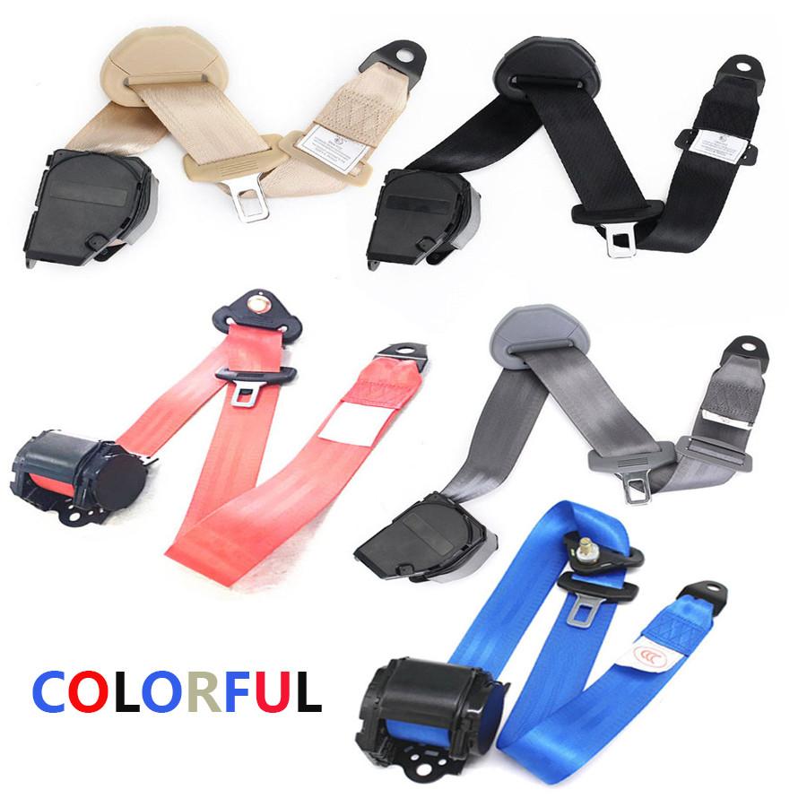 3-Point Retractable Car Safety Belt Curved Buckle
