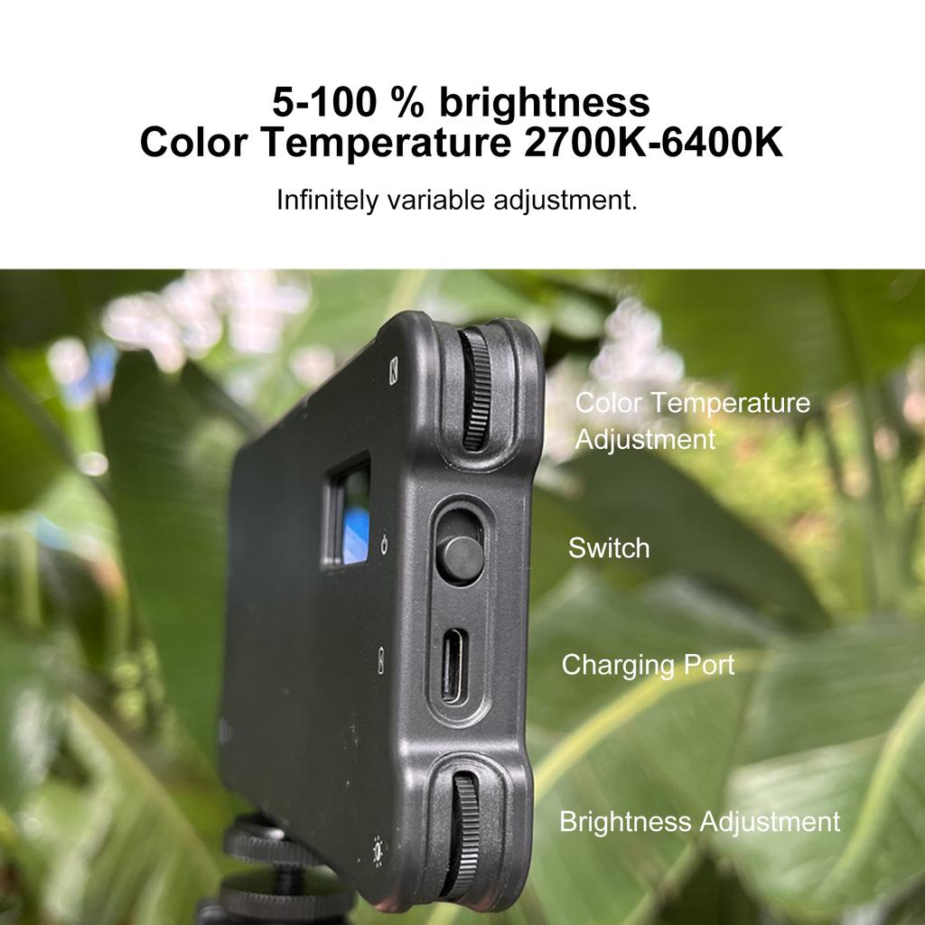 Reduzieren Sie reflektiertes Fülllicht mit 52mm CPL-Objektivfilter Kabellos Wiederaufladbar 2400K?6400K Fotografie Fülllicht