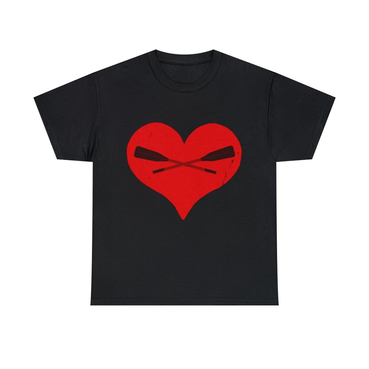 I Love Rowing Graphic Tee Shirt, S-5XL S