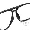 Square Finished Myopia Glasses Anti-Blue Light Big Frame Double Beam Myopes Lunettes Diopter 0 -0.5 -0.75 -1.0 -2.0 -2.5 T -6.0
