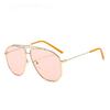 New Women Sunglasses Retro Large Frame Sun Glasses Trend Outdoor Holiday Man Eyeglasses Toad Mirror UV400