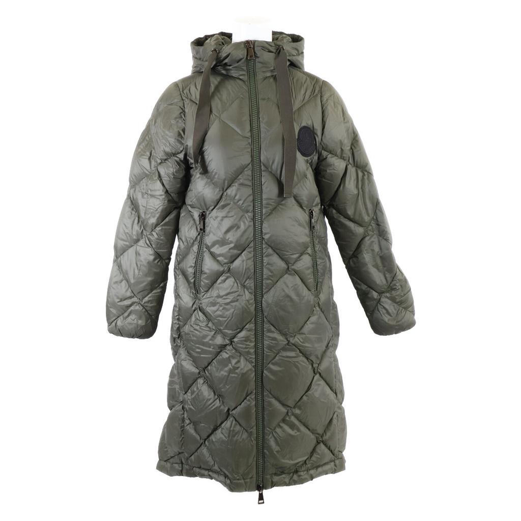 MONCLER [2020 model] DUROC quilted hoodie down coat 00 khakiUsed