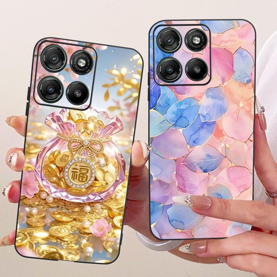 For Motorola Moto G67 Power G57 Power Phone Case Soft Silicone Cover Butterfly Dragon Cat Floral Design Capa Motorola G57 Funda