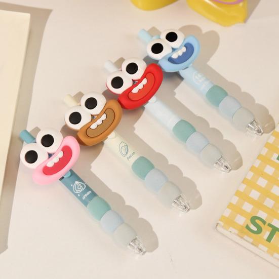 Cartoon Gel Pen Big Mouth Ballpoint Pens 0.5mm Comfort Grip Gel Pens Portable Practical Stationery Supplies for School Work