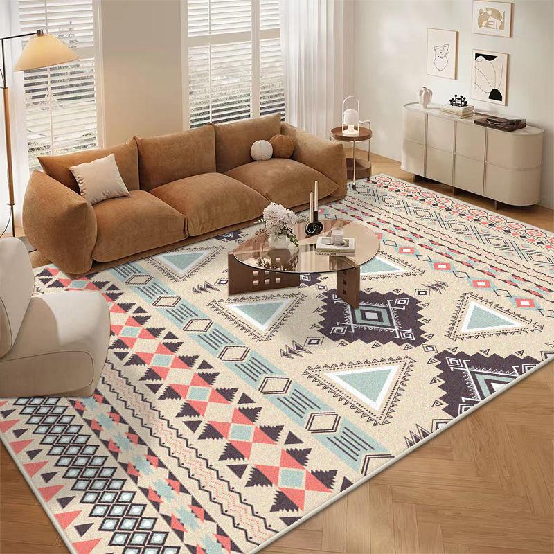 Nordic Simple Style Geometric Decor Home Carpet Living Room Antiskid Leisure Area Big Size Tatami Mat Soft Washable Room Rug