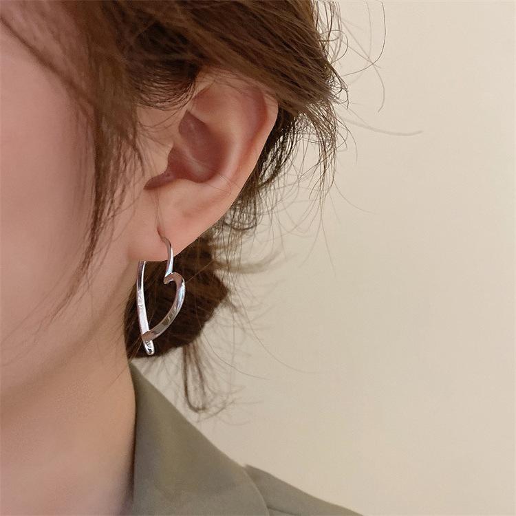 

Cross Stud Simple Earrings Jewelry Accessories срібні білого кольору