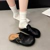 Women's New Birkenstock Half Slippers Baotou Temperament Soft Bottom Flat Bottom 2025 Comfortable Casual Spring Fashion Wear