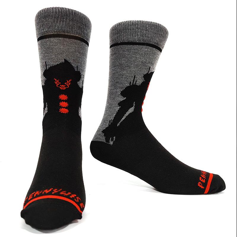 Novelty Happy Funny Men Graphic Socks Cotton Poker Corgi Frog Crazy Burger Piranh Wolf Avocado Eagle Sock