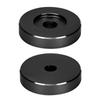 45 RPM Record Turntable Adapter Large Hole Conversion Sheet Vinyl Black Clamp Adapter for Most Big Hole Records