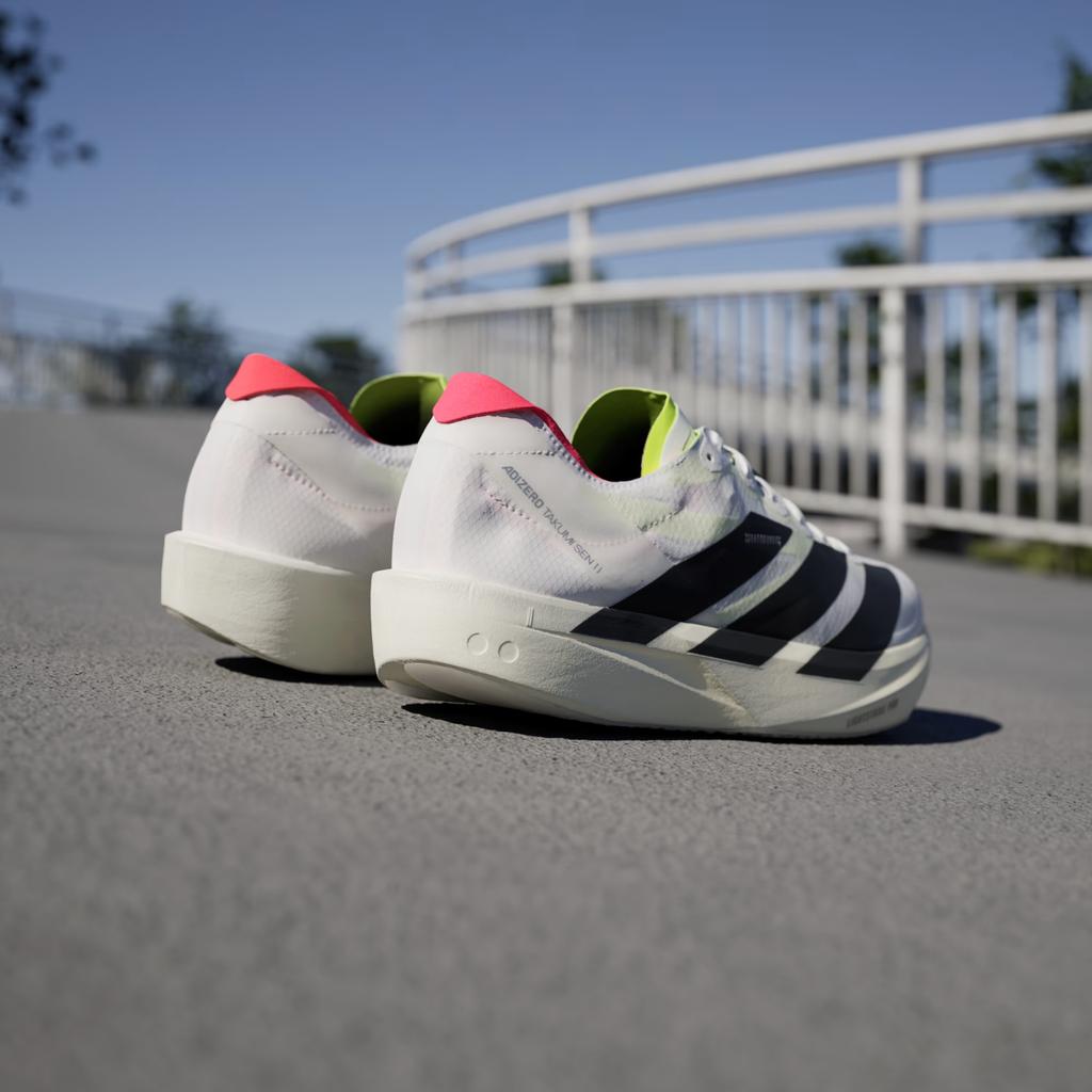JH8659 Adidas Adizero Takumi Sen 11 Cloud White Core Black Lucid Red (Men's)