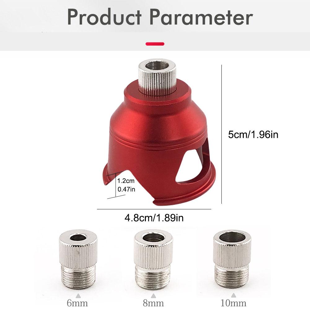 Right Angle Punching Guide Locator W/ 6/8/10 MM Drill Sleeve Aluminum Alloy Vertical Drill Guide for Woodworking