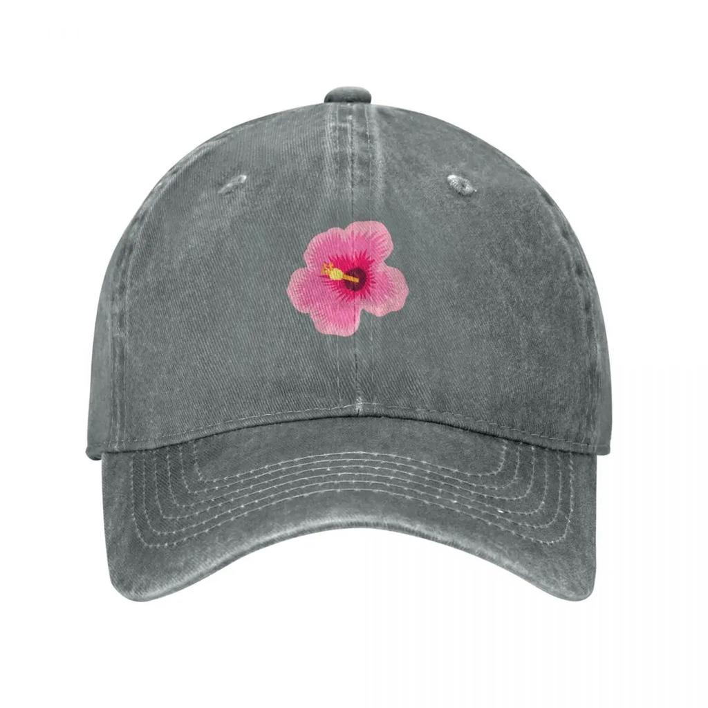 Hot Pink Hibiscus Flower Pattern Baseball Cap Fishing Cap Golf Hat Unisex Hat Unisex Luxury Beach Hat Baseball Unisex Womens