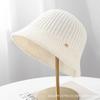 Solid color exquisite feeling women's bucket hat retro trend basin hat new simple personality temperament texture bucket hat