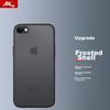 IPhone SE 2/7/8 Case, Full Camera Protection, Shockproof, Anti-Fingerprint, Cube-Shaped Silicone Straight Edge, Contrasting Color Transparent Black