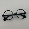 Anime Y2K Cosplay Glasses Without Lenses Unisex Teardrop Eyeglass Spectacles Eyewear Jewelry Costume Accessories Ornament Gift