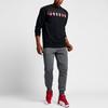Jordan Felpa a Maniche Lunghe Girocollo con Stampa Logo Uomo Top Nero 845390-010