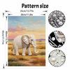 DIY Pearl Art Painting Majestic Elephant Handmade Craft Modern Wall Decor Leisure Relax Activity Nice Gift for Novice Art Practitioners HomeDecor