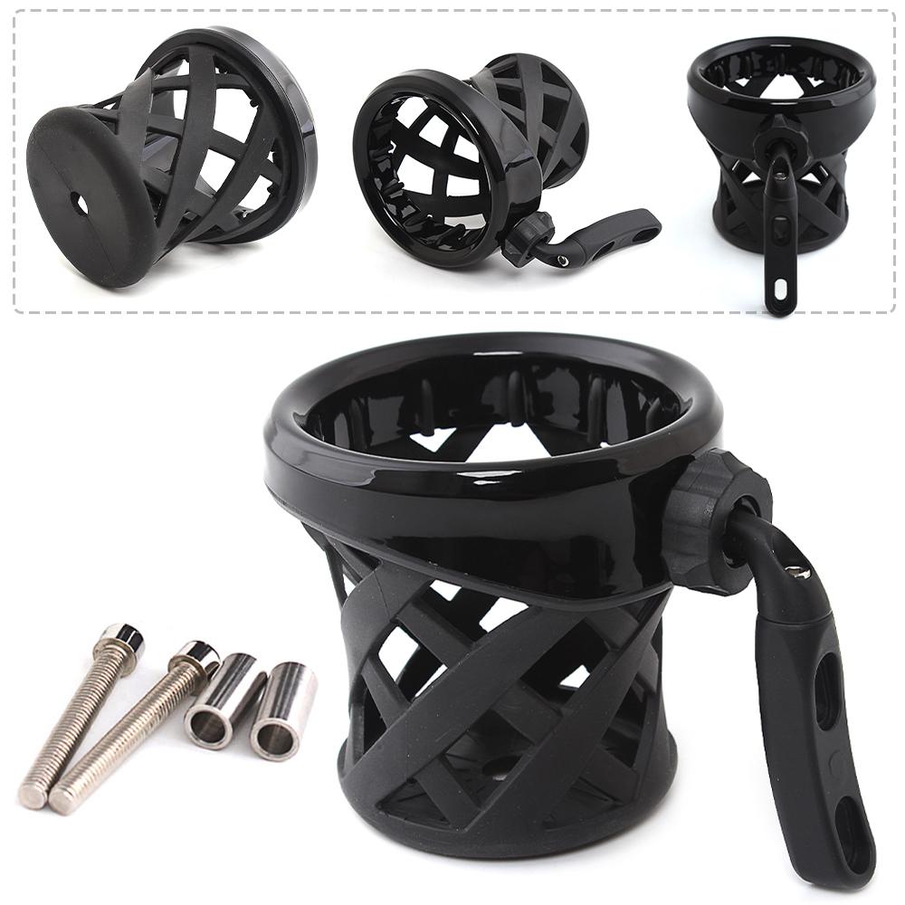 Motorcycle Accessory Drink Cup Holder With Mounting Hardware Aluminum Chrome Black Carbon Fiber For Honda Gold Wing GL1800 2018+