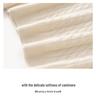 New Style Simple Temperament Women's Cashmere Hoodie Sweater with Full Body Cable Knit Base Layer