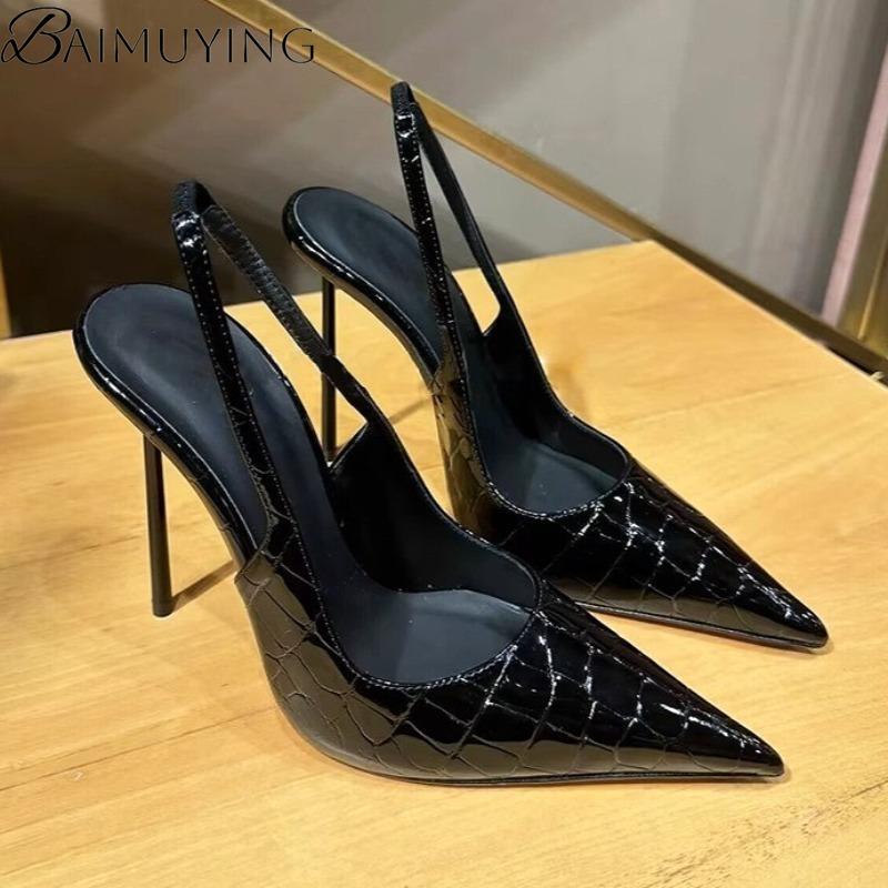 Summer High Heels Sandals Pointed Toe Shoes Women Sexy Slippers 2025 Trend Dress Stilettos Pumps Brand Elegant Zapatos De Mujer