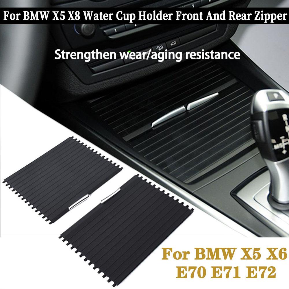 Copertura Otturatore Tapparella Console Centrale Posteriore+Anteriore Per BMW X5 X6 E70 E71 07-14 Portabicchieri Cerniera Tapparella Console Centrale