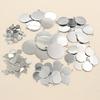 20-200pcs 6-25mm Stainless Steel Round Coin Charms Pendant DIY Jewelry Making Accessories Fingings for Necklace Bracelet