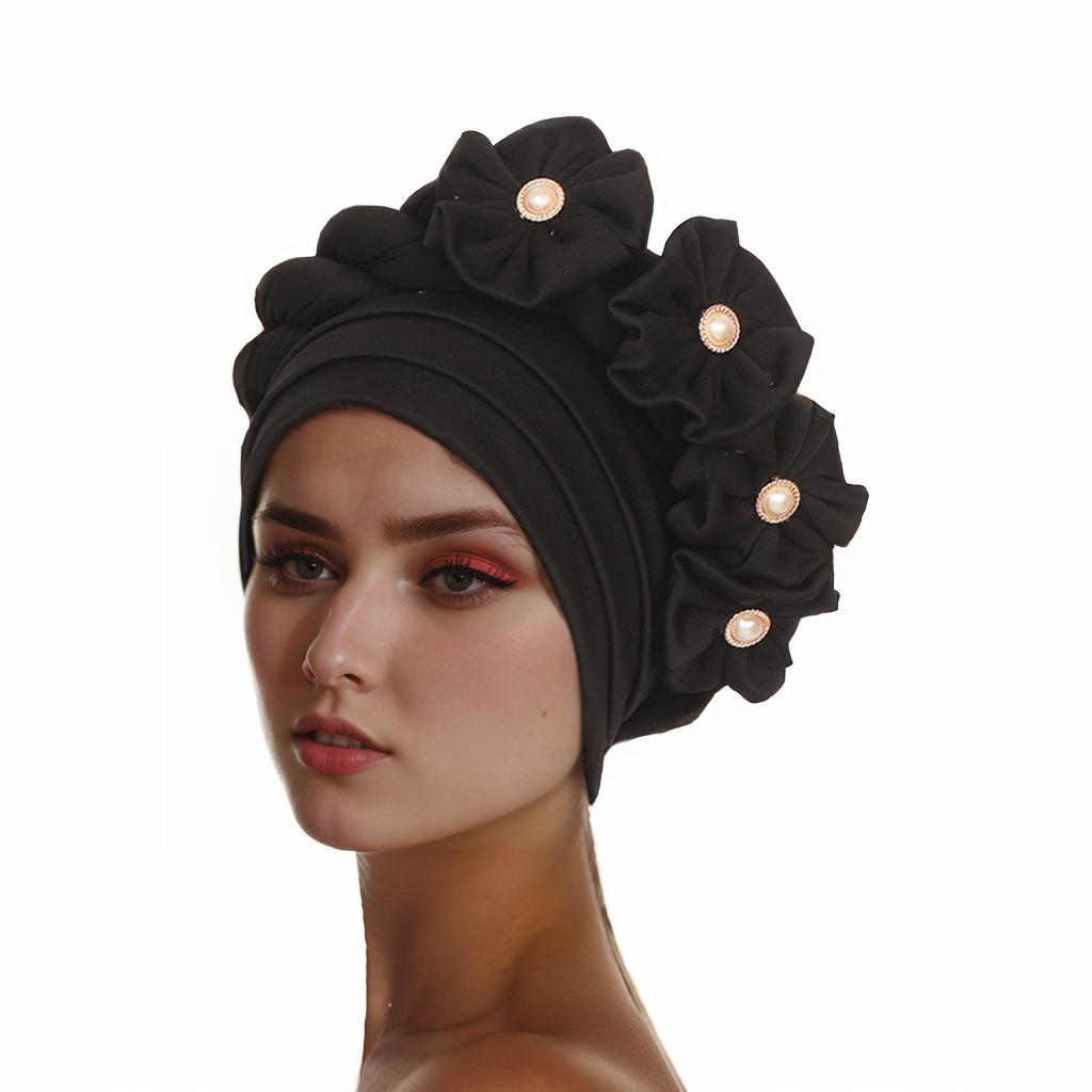 JYL TS DIY Трансграничный Европейский Американский Новый Тюрбан Шапка Однотонная Блестящая Плетеная Шляпа black синий святого патрика