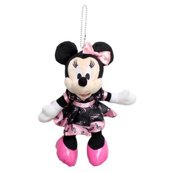 Minnie Mouse Big Band Beat Plush Badge Love a Dress DisneySea "I Piano" [Tokyo Exclusive]