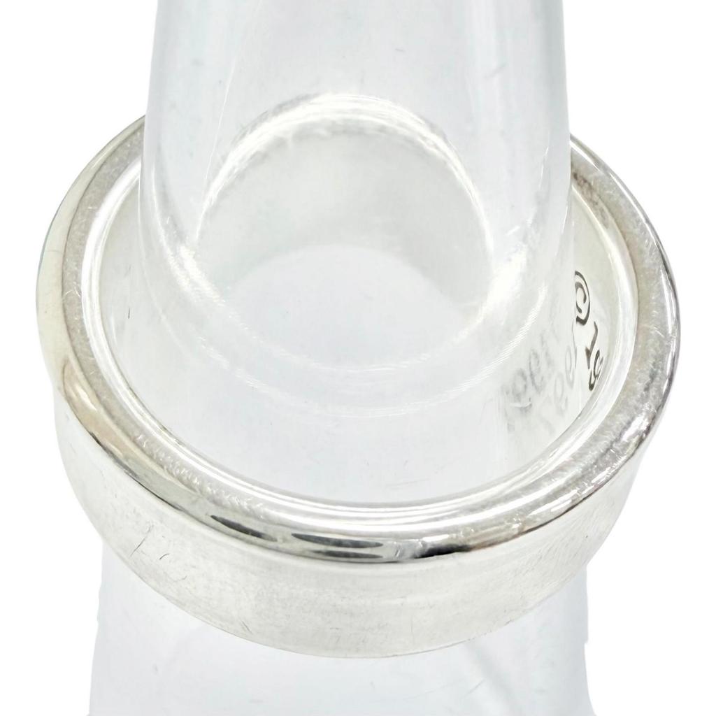 Great TIFFANY&Co. Ring ring 1837 Narrow Ring Medium Silver 925 Women Used