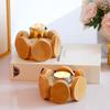 1PC Candle Holder Creative Tea Light Holder Rustic Home Decor Candlestick Holder Wooden Candle Cup Glass/Metal