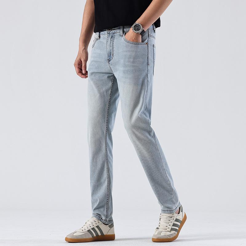 Neue Einfache Schmale Kleine Gerade Jeans