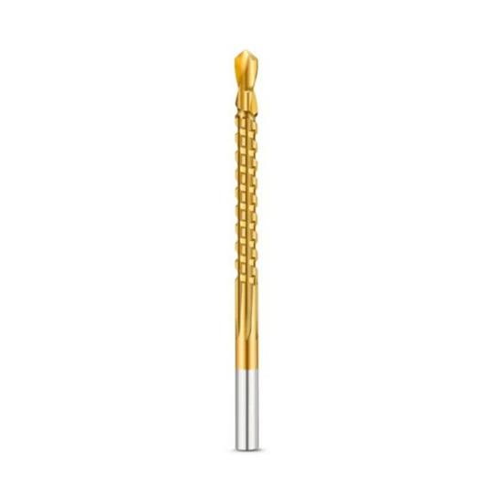 Titanium Coated HSS Twist Drill Bits, 3-8mm Serrated Side Cutting Drill Bit, Hex Shank Serrated Cutting Drill Bits, Drill Bit Woodworking Tools, Hole