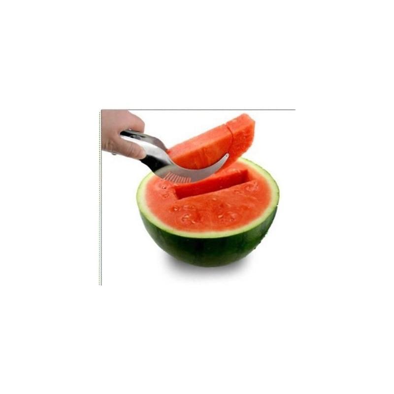 Watermelon Slicer Cutter Knife Server Corer Scoop Stainless Steel Tool Carve