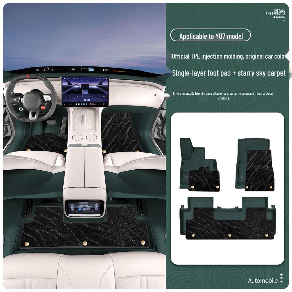Xiaomi YU7 All-TPE Starry Sky Car Floor Mats, Interior Accessories